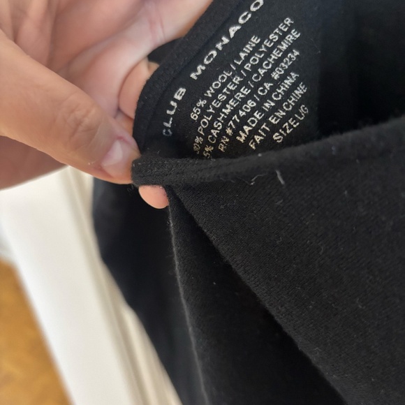 Club Monaco high neck , back is low part wool * accepting offers - Picture 2 of 3